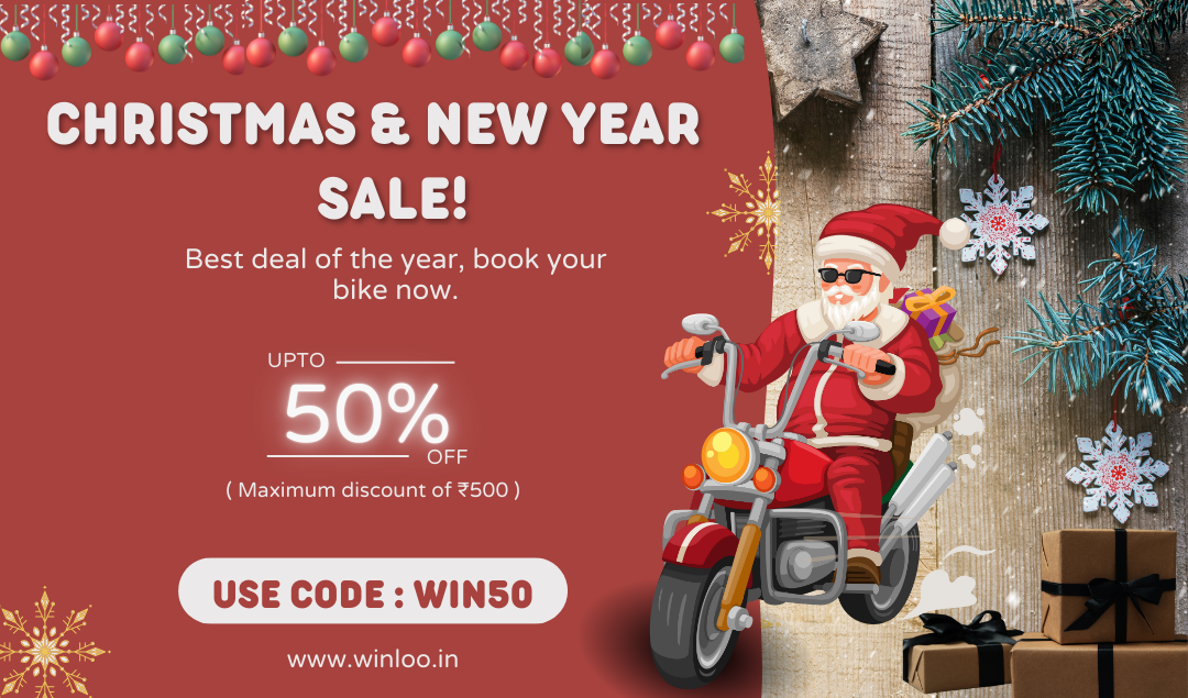 Used Bike Red Illustrative Christmas Sale Instagram Post 3 - Winloo