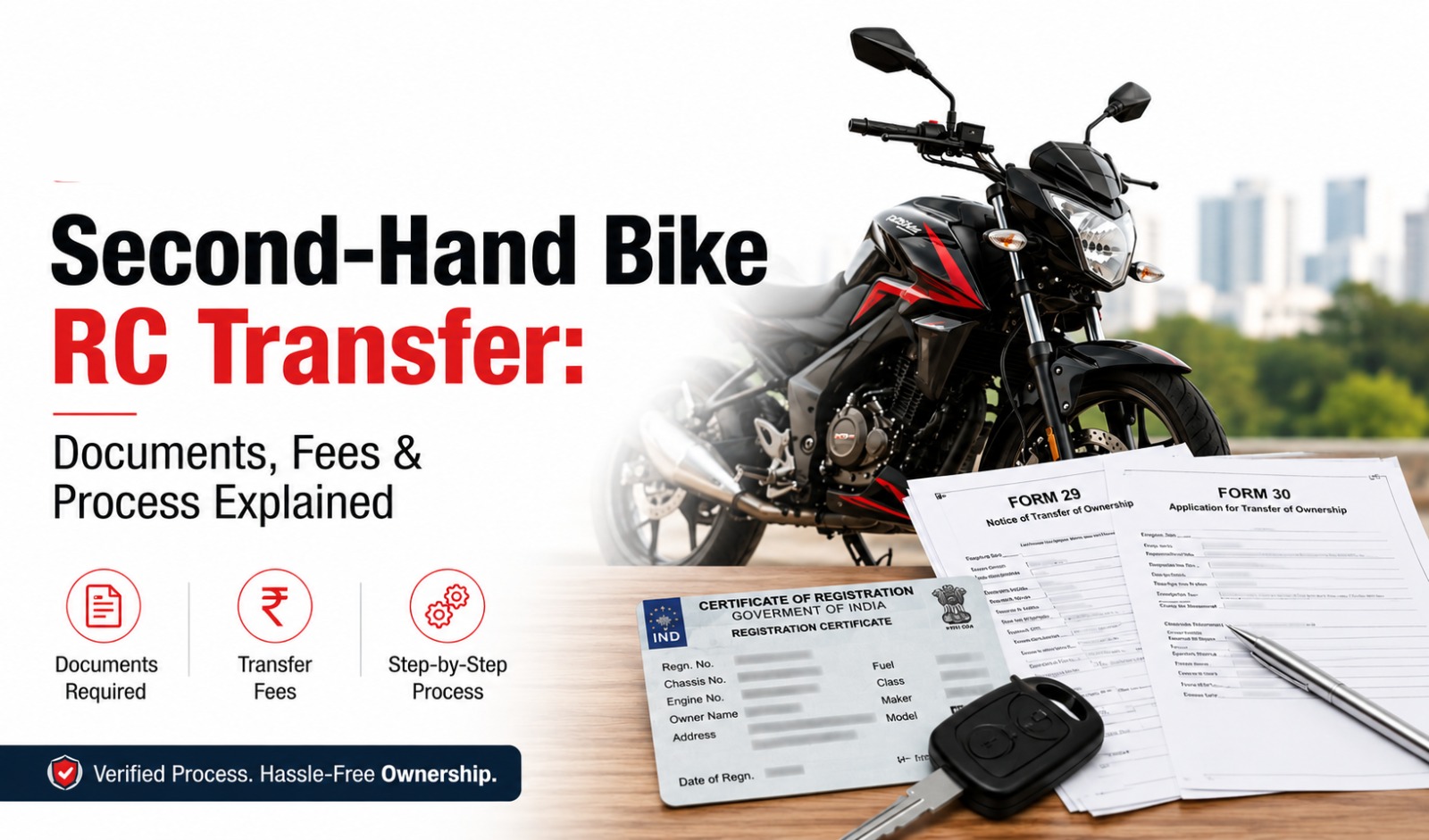 Used Bike RC Transfer Process After Buying - Winloo