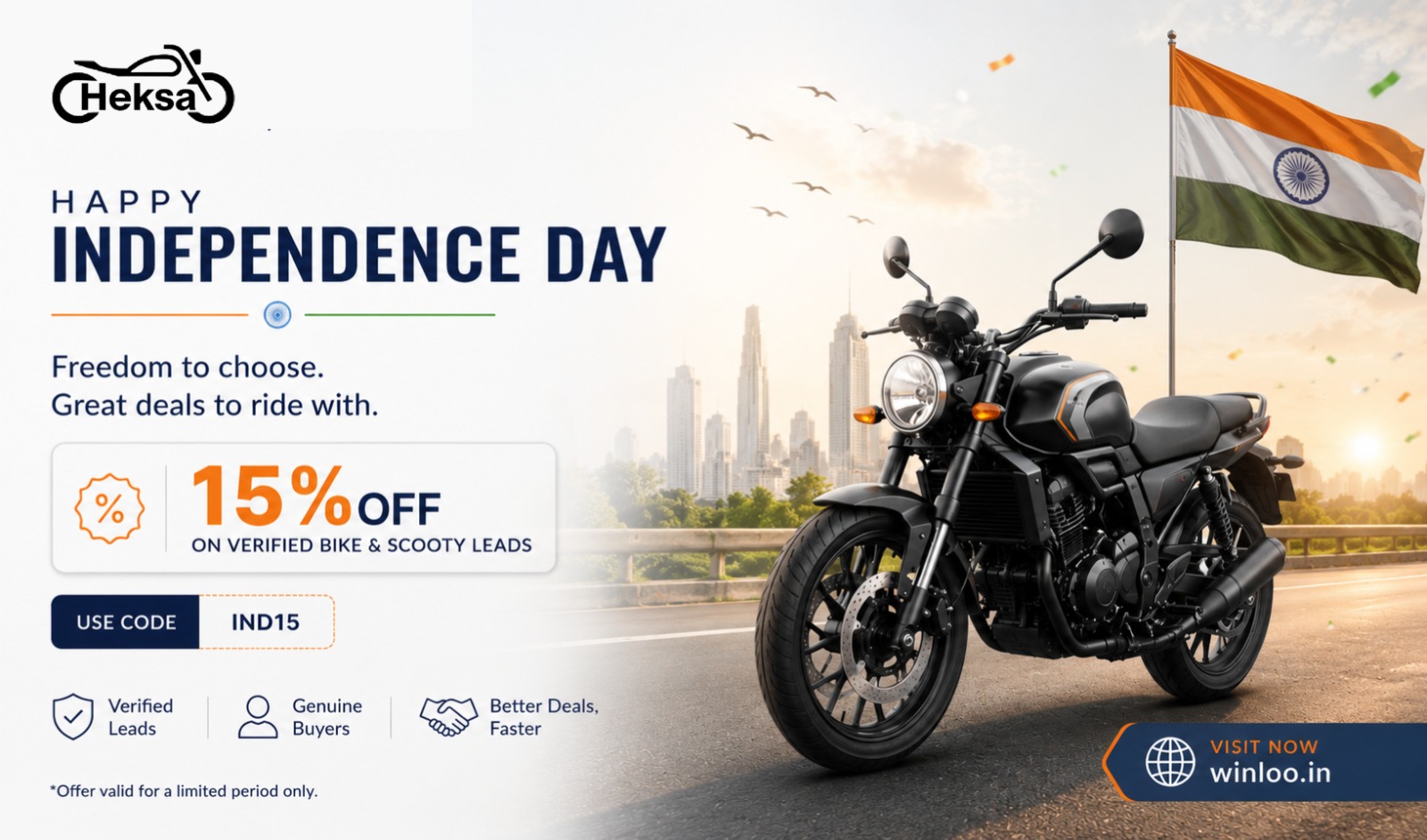 Used Bike Winloo Independence Day - Winloo