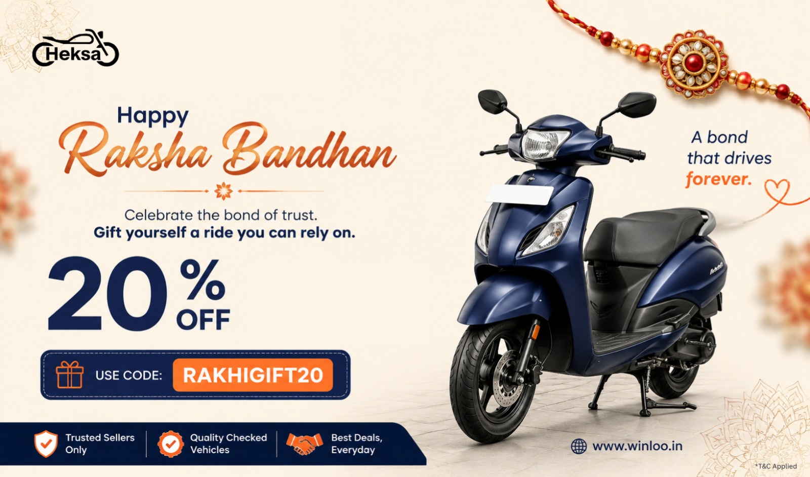 Used Bike rakhi blog image - Winloo