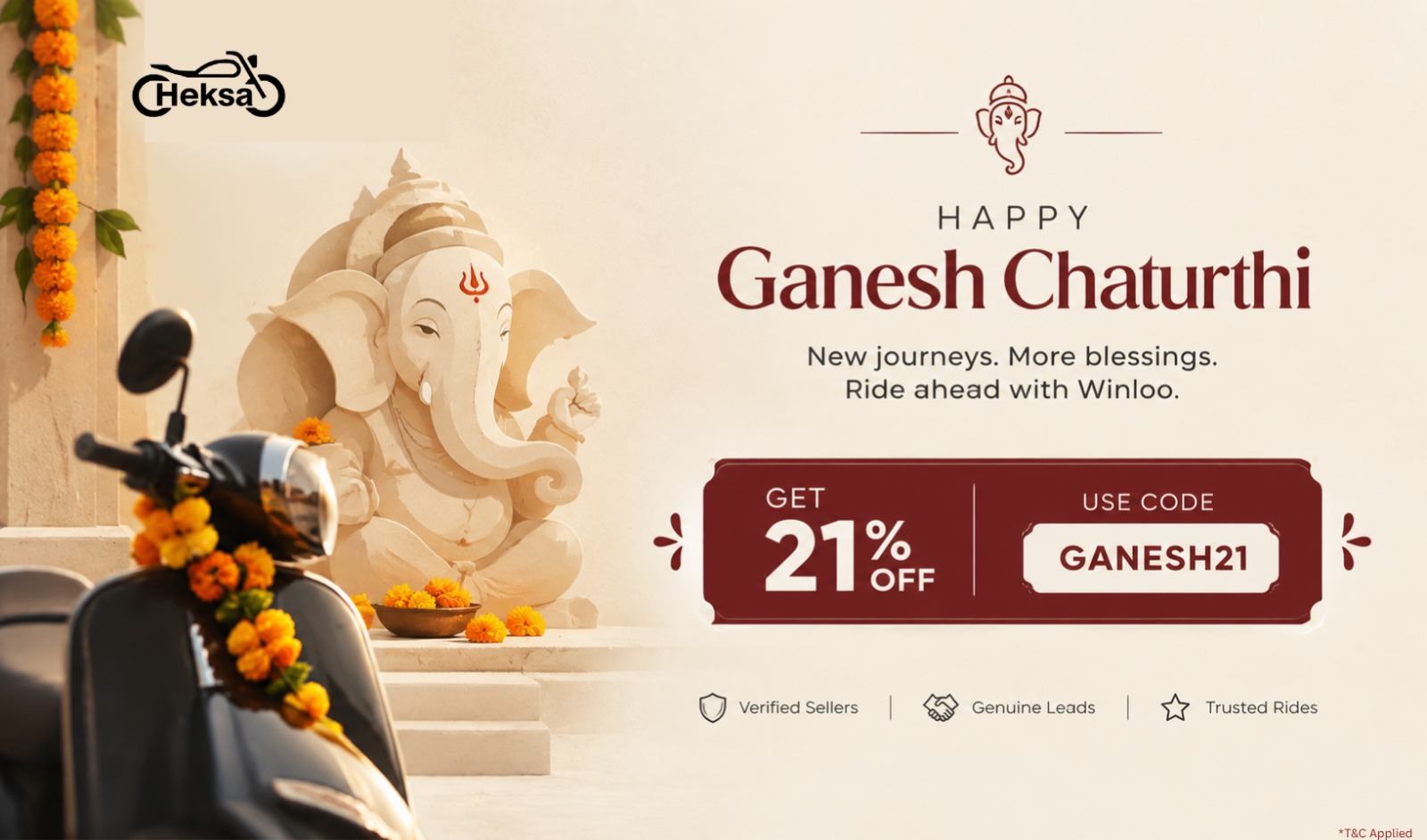 Used Bike Happy Ganesh Chaturthi Winloo - Winloo