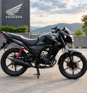 Used Bike Honda Motorcycle Against Scenic Hills - Winloo