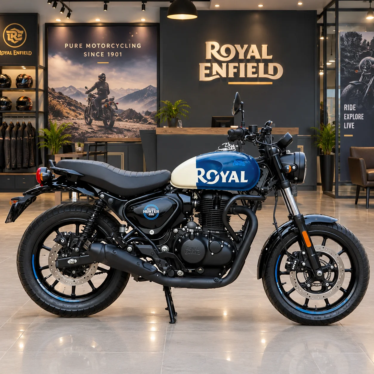 Used Bike Royal Enfield Hunter 350 Showroom Display - Winloo